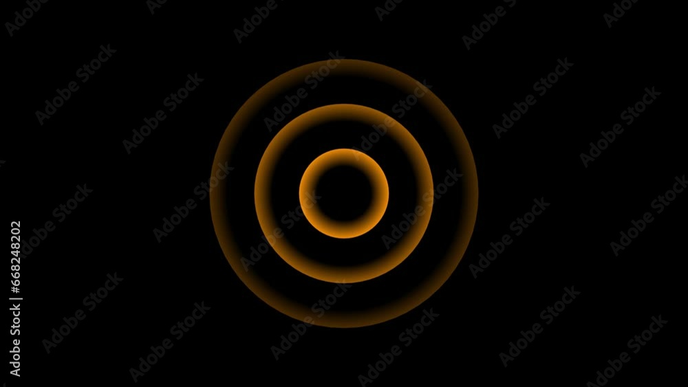 Poster light wave diffusion animation, alpha channel