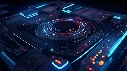 Obraz premium Illustration technology 