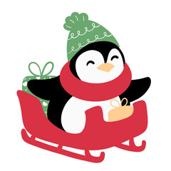 Christmas penguin 