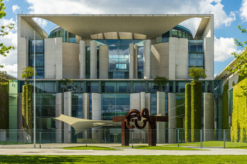 The Federal Chancellery in Berlin, Germany - obrazy, fototapety, plakaty