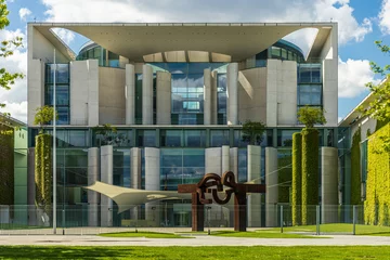 Foto op Canvas The Federal Chancellery in Berlin, Germany © Picturellarious