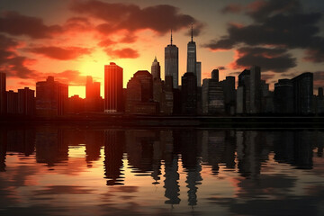 City america usa new manhattan york skyline sky building cityscape urban