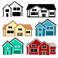 set of houses