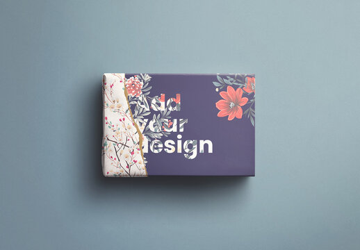 Box Mockup Ripped Gift Wrap