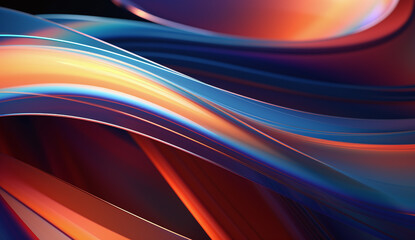 Colorful technology waves abstract background