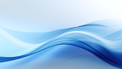 Fototapeta premium Blue and white technology waves abstract background