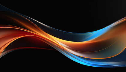 Fototapeta premium Colorful technology waves abstract background