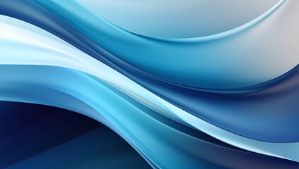 Blue and white technology waves abstract background