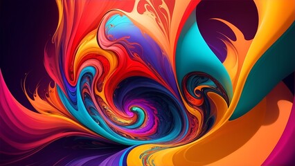 Gradient reverie in background. Dynamic banner background image. Vibrant fusion