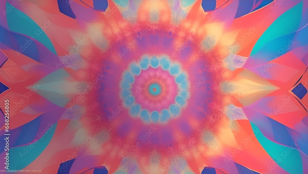 Poster gradient reverie in background. dynamic banner background image. kaleidoscopic gradient whispers