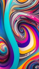 Gradient reverie in background. Dynamic banner background image. Abstract chromatic swirls