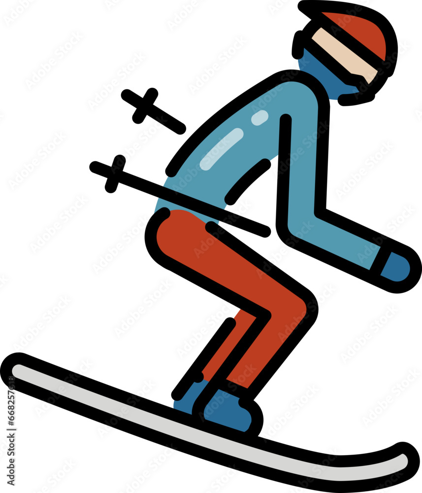 Poster ski icon