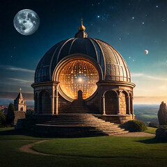 Obraz premium medieval fantasy city, generative ai