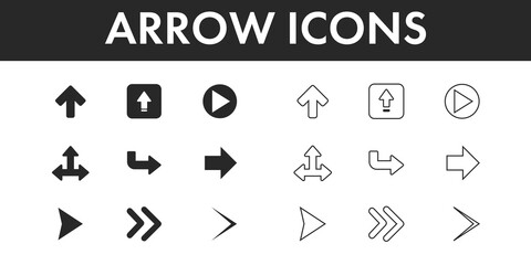 Arrow Icons set vector design.
