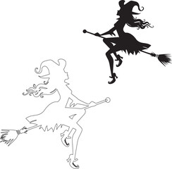 silhouette of a child jumping