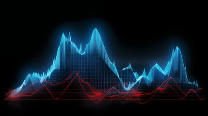 Graphique financier design