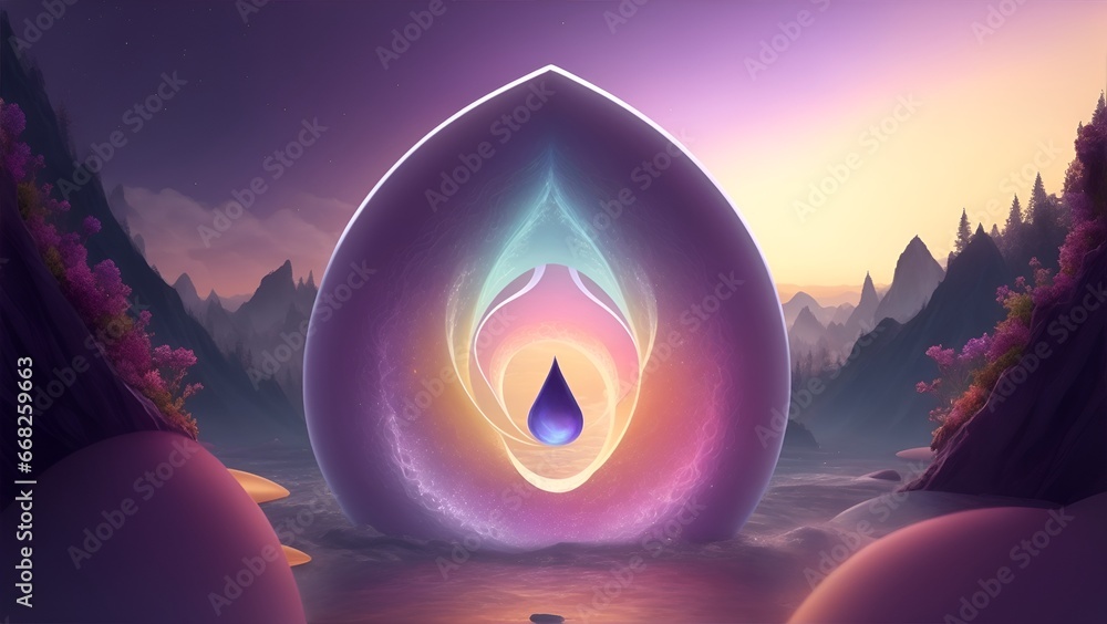 Poster harmonic gradient enchantment background image