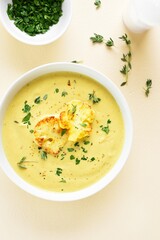 Cauliflower cheese soup