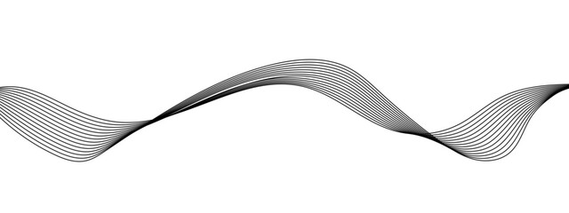 Abstract colorful wave line transparent background modern stream wave background and wave curve lines background. Vector business Illustration pattern of lines in transparent background