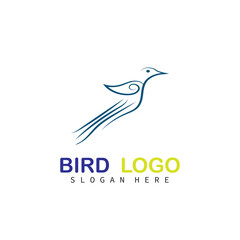 flying bird logo design vector 