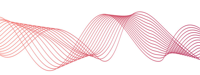 Abstract colorful wave line transparent background modern stream wave background and wave curve lines background. Vector business Illustration pattern of lines in transparent background