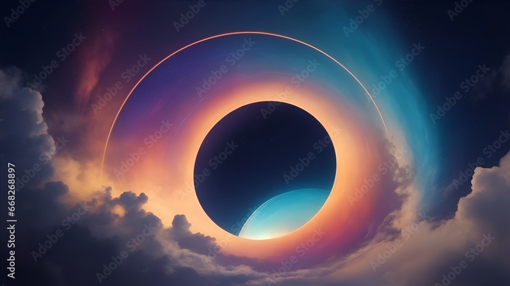 Poster celestial gradient overture background image