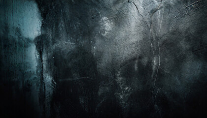 scary dark walls slightly light black concrete cement texture for background