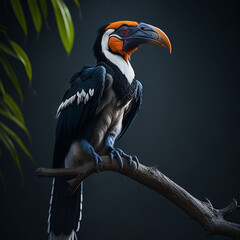 Fototapeta premium Tropical birds, generative ai