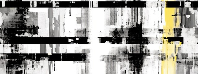 Seamless broken printer streaky faded lines color ink toner texture overlay. Abstract bad blurry vintage xerox photocopy glitch noise pattern. Dystopia core aesthetic gritty grunge pattern - obrazy, fototapety, plakaty