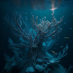 Fototapeta na wymiar Underwater,generative ai
