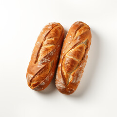 Two loaves of Ciabatta bread