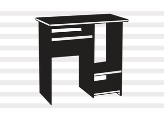 Computer Table SVG, PC Table Svg, Computer Desk Svg, Laptop Table Svg, Table Bundle