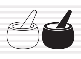 Mortar And Pestle SVG, Mortar Svg, Pestle Svg, Mortar and pestle Bundle