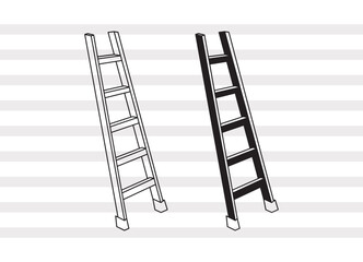Ladder SVG, Step Ladder Svg, Wooden Ladder Svg, Firefighter Ladder Svg, Ladder Bundle,