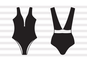 Swimsuit SVG, Bathing Suit Silhouette, Beach Bikini Svg, Summer Swimsuit Svg, Swimsuit Bundle