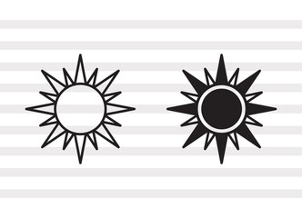 Sun SVG, Sun Silhouette, Summer Sun Svg, Sunburst Svg, Sunrise Svg, Sun Light Svg, Sun Bundle