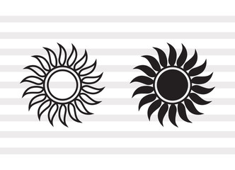 Sun SVG, Sun Silhouette, Summer Sun Svg, Sunburst Svg, Sunrise Svg, Sun Light Svg, Sun Bundle