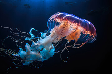 Bioluminescent Beauty: Jellyfish in the Abyss