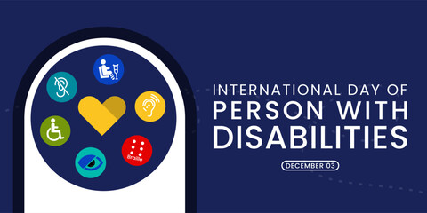 International Day of Persons with Disabilities (IDPD) is celebrated every year on 3 December. Vector illustration