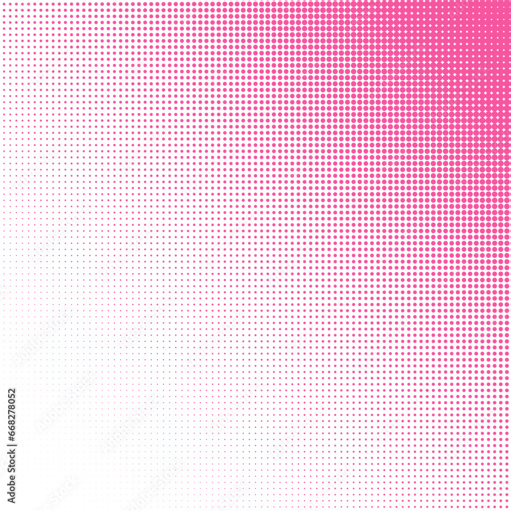 Aufkleber pink pixel corner with a half tone raster pattern of small circles on a white background. vector pop