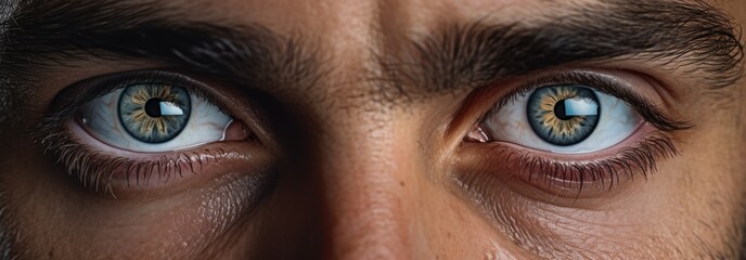 Gray hazel green. close-up macro photography. Human eye. Man, male, masculine, he. Cornea, Iris, Pupil, Lens, Retina