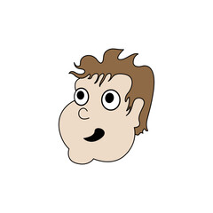 Man in cartoon style