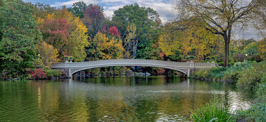 Bow bridge in late autumn