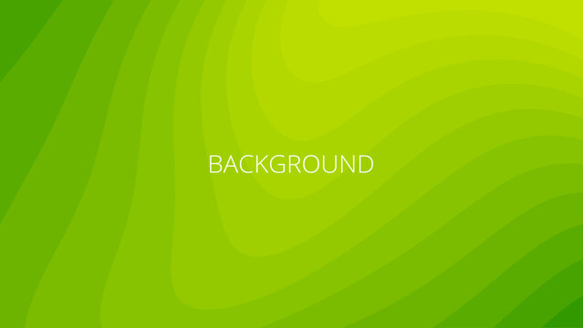Lime green abstract background with sharp wavy lines and gradient transition, dynamic fluid shape