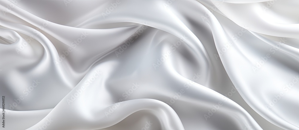 Aufkleber white fabric with silk texture and pattern on a clean background