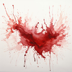 Expressive Watercolor Stains Abstract Art