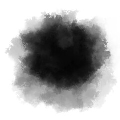 Black color powder explosion isolated on transparent background. Royalty high-quality free stock PNG image of Black powder explosion. Colorful dust explode. Paint Holi, Black dust particles splash