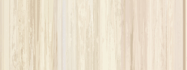 Rectangular horizontal banner with light beige and grey wood texture. Place for logos, messages, text placement. Vector illustration.