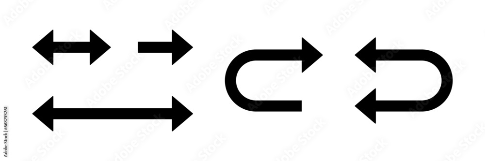 Poster one way only or this way only forward and u turn black sign round floor marking adhesive sticker ico