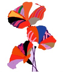 flower in the wind